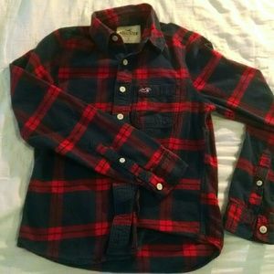 Hollister Plaid Flannel Button-Up